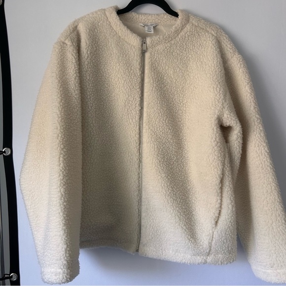 Calvin Klein Sherpa Full Zip Jacket - Picture 1 of 3